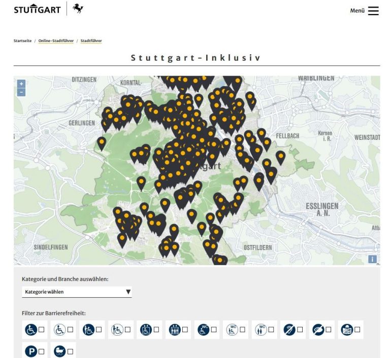 Bild zeigt Screenshot von stuttgart-inklusiv.de